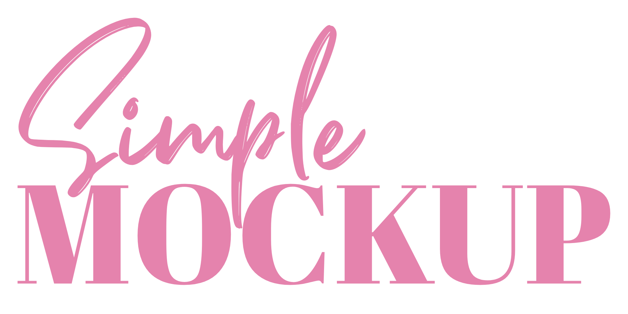 Simple Mockup Logo